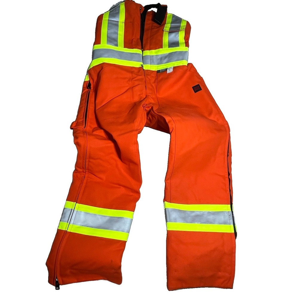 Tough Duck Mens Med Extreme Coat S117471 & Bibs S75471 Hi-Vis 4-In-1 Safety NWT - Picture 10 of 11